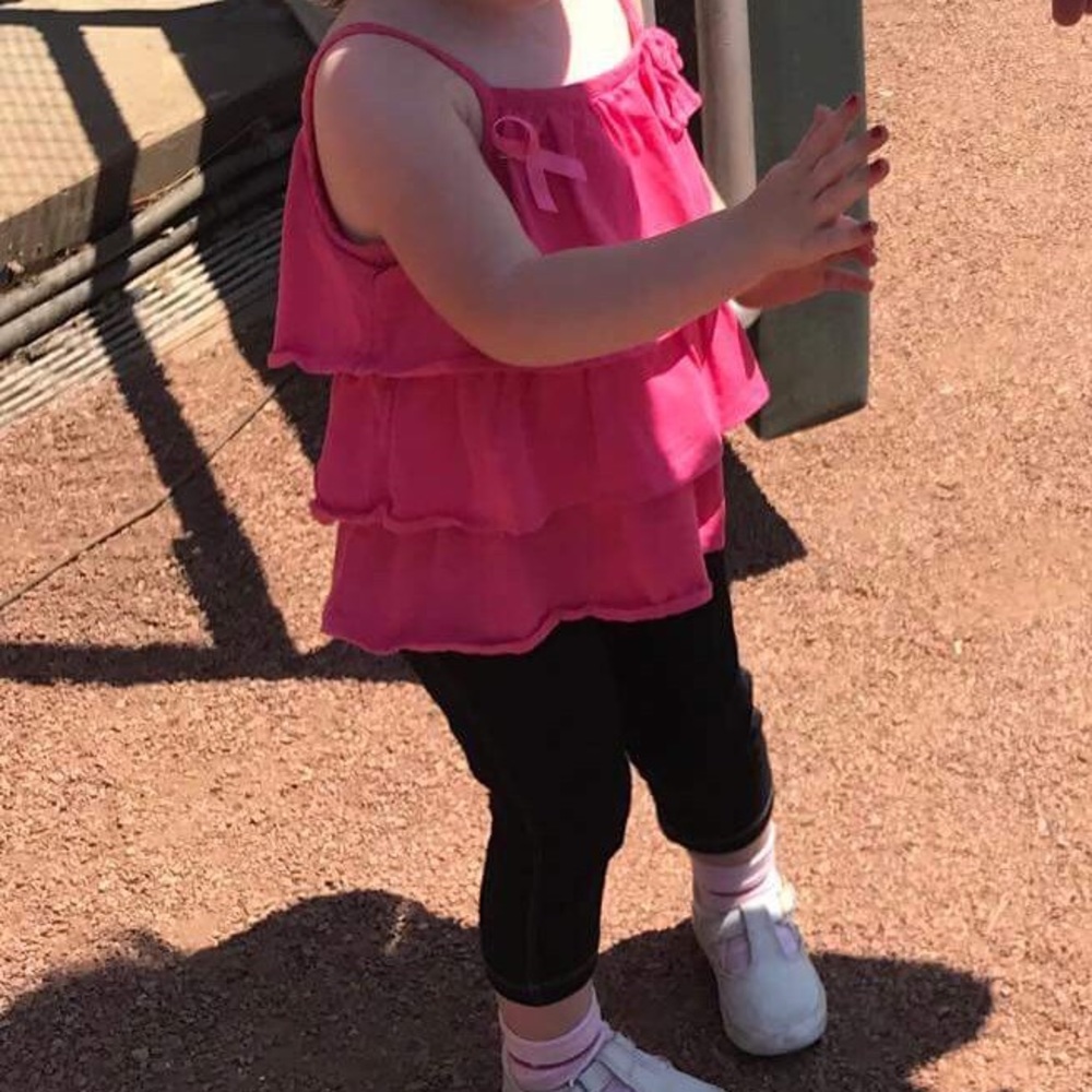 Pink Ruffle Toddler Tank Top - Picture 3 of 3